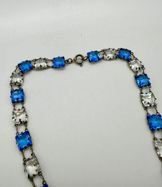 ART DECO ERA Vintage 20s Crystal Necklace