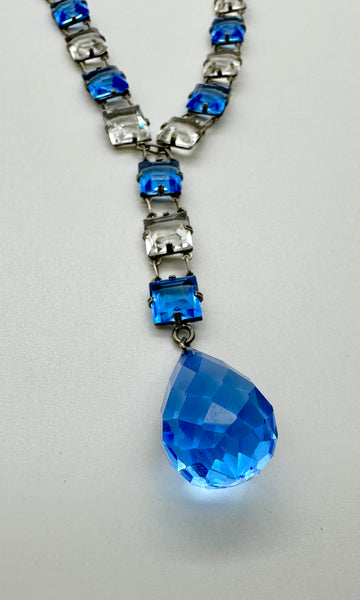 ART DECO ERA Vintage 20s Crystal Necklace
