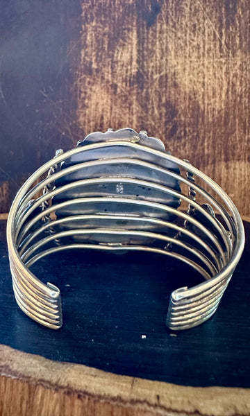 SOUTHWEST CHARMER Sterling Silver & Turquoise Cuff
