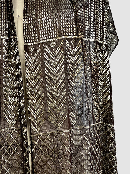 EGYPTIAN REVIVAL 20s Mesh & Metal Assuit