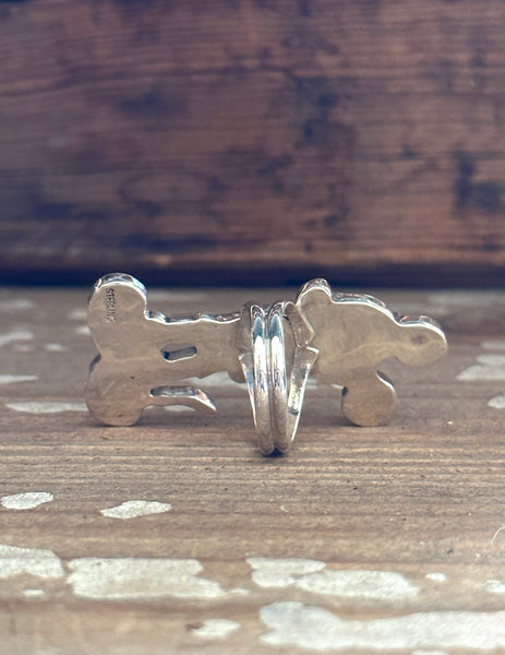 MICKEY MOUSE Zuni Toons Inlay Silver Ring • Size  9