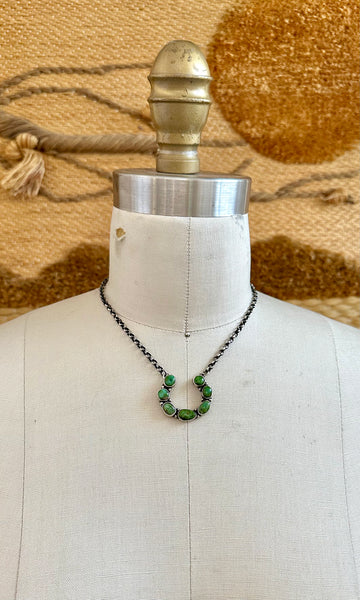 TURQUOISE HORSESHOE Necklace Pendant
