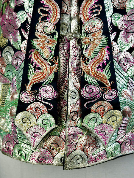 CHINESE EMBROIDERED Vintage 30s Wedding Jacket • X-Small