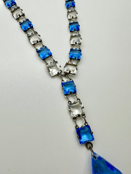 ART DECO ERA Vintage 20s Crystal Necklace