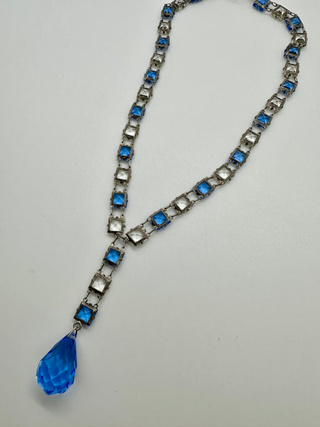 ART DECO ERA Vintage 20s Crystal Necklace