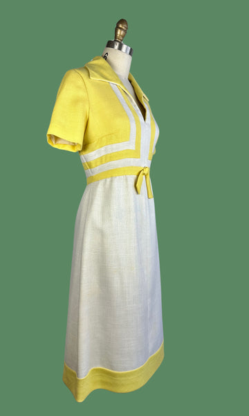 SHANNON RODGERS for Jerry Silverman 60s Colorblock Day Dress • Medium