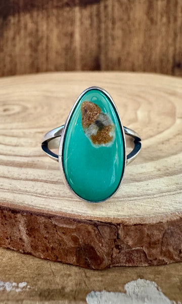 SCOTT SKEETS Sterling Silver & Turquoise Ring • Size 9