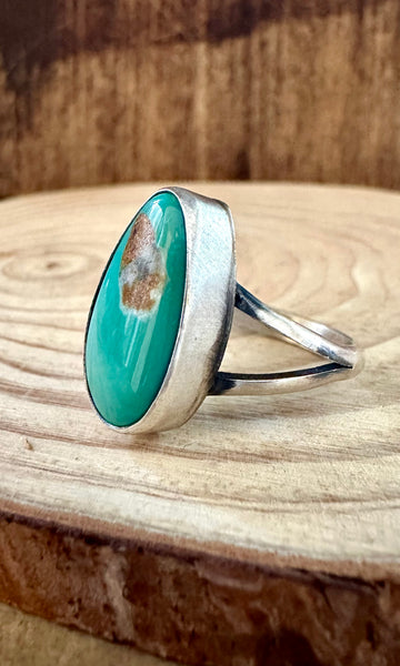 SCOTT SKEETS Sterling Silver & Turquoise Ring • Size 9