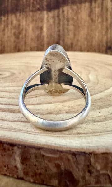 SCOTT SKEETS Sterling Silver & Turquoise Ring • Size 9