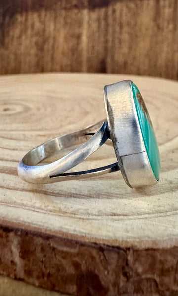 SCOTT SKEETS Sterling Silver & Turquoise Ring • Size 9