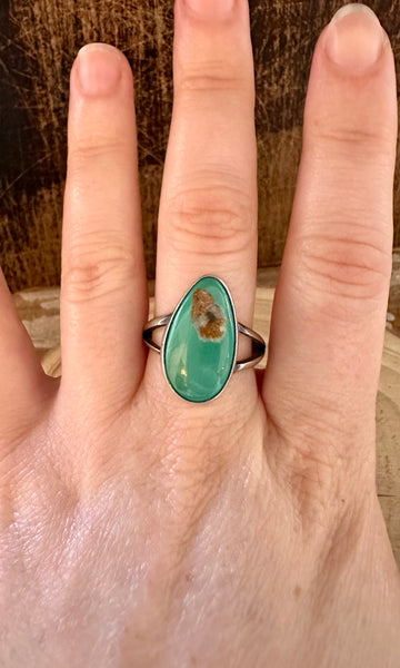 SCOTT SKEETS Sterling Silver & Turquoise Ring • Size 9