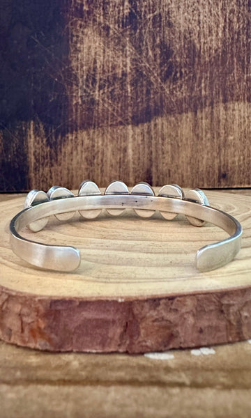 TURQUOISE PEBBLE TOSS Sterling Silver Cuff • 18g
