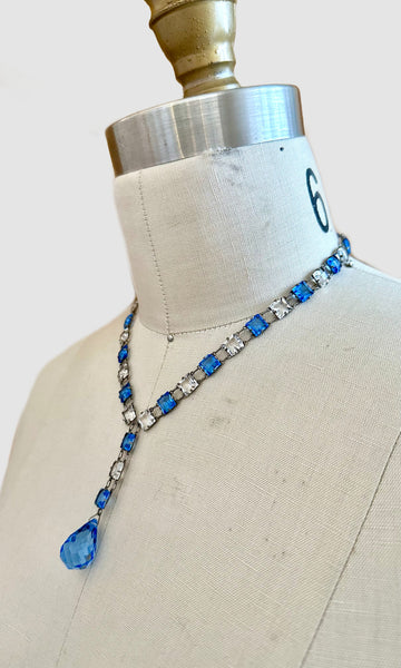 ART DECO ERA Vintage 20s Crystal Necklace
