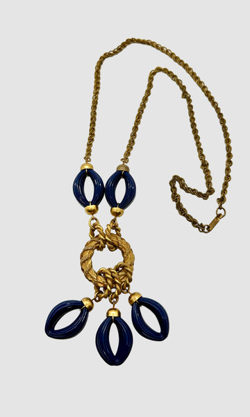 1970s MIRIAM HASKELL VINTAGE Chunky Gold Necklace