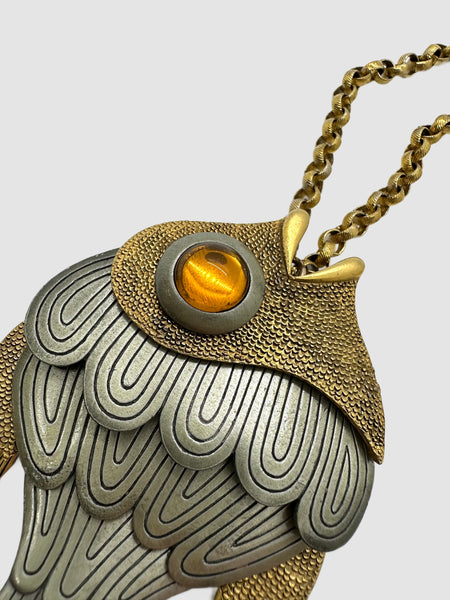 1970s VINTAGE FISH Large Statement Necklace