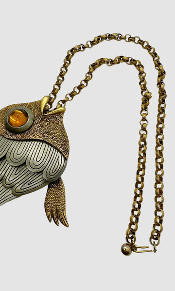 1970s VINTAGE FISH Large Statement Necklace