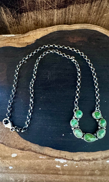 TURQUOISE HORSESHOE Necklace Pendant