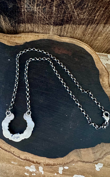 TURQUOISE HORSESHOE Necklace Pendant