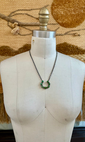 TURQUOISE HORSESHOE Necklace Pendant
