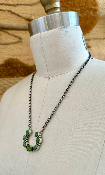 TURQUOISE HORSESHOE Necklace Pendant