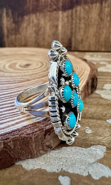 TURQUOISE TAJ MAHAL Sterling Silver Ring • Sizes 7 & 7 1/2