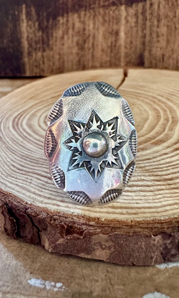 BUFFALO DANCER Sterling Silver Ring • Size 7.5
