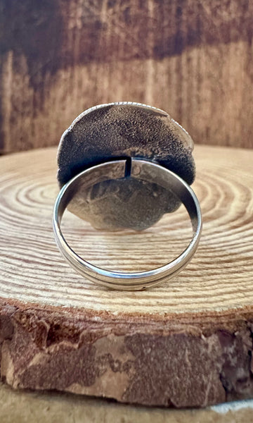 BUFFALO DANCER Sterling Silver Ring • Size 7.5