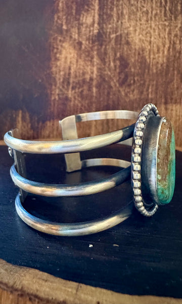 LOVED BY YOU Chimney Butte Turquoise & Sterling Silver Cuff • 60g
