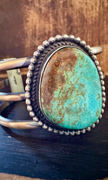 LOVED BY YOU Chimney Butte Turquoise & Sterling Silver Cuff • 60g
