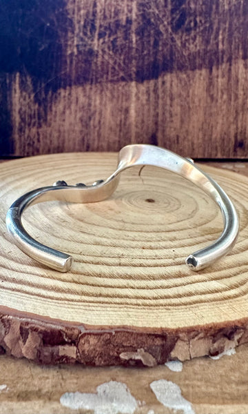 WAVE OF TURQUOISE and Sterling Silver Cuff