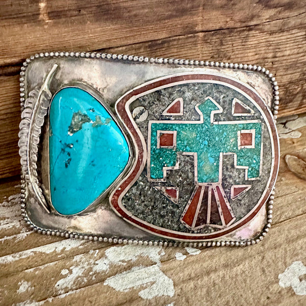 THUNDERBIRD 70s Siver Belt Buckle