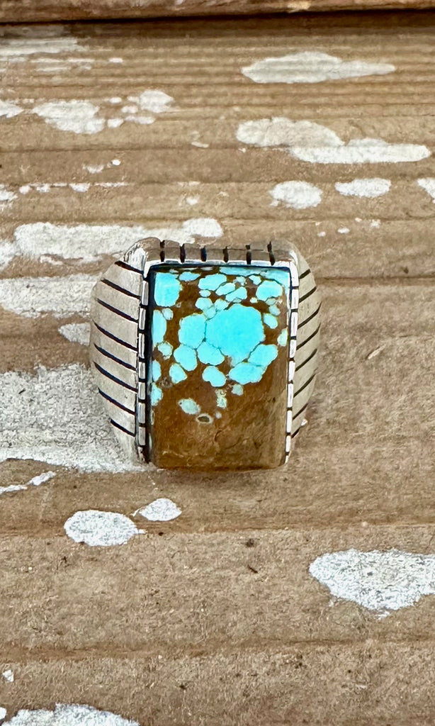 RAY JACK Navajo Kingman Turquoise Ring Mens • Variety of Sizes