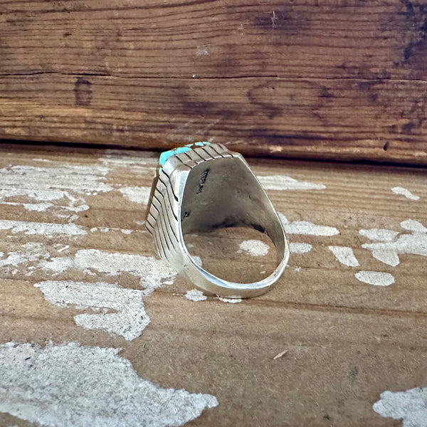 RAY JACK Navajo Kingman Turquoise Ring Mens • Variety of Sizes