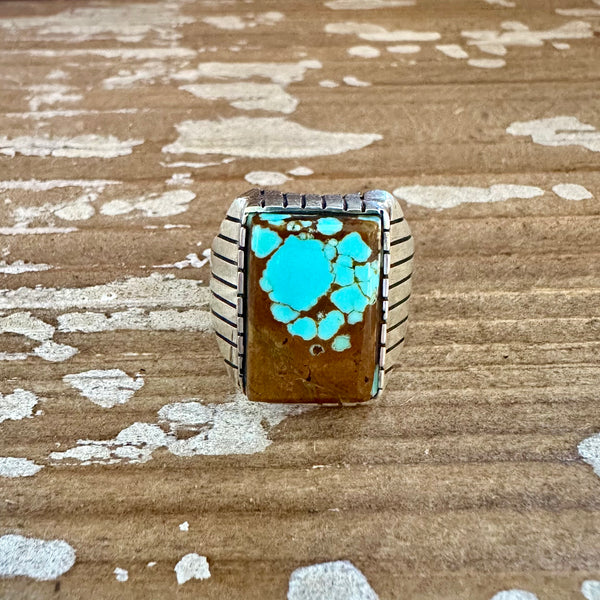 RAY JACK Navajo Kingman Turquoise Ring Mens • Variety of Sizes
