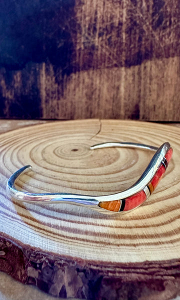 SPINEY OYSTER WAVE Sterling Silver Cuff