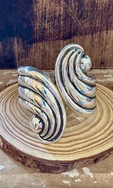 MEXICAN NAVA Sterling Silver Bracelet • 86g