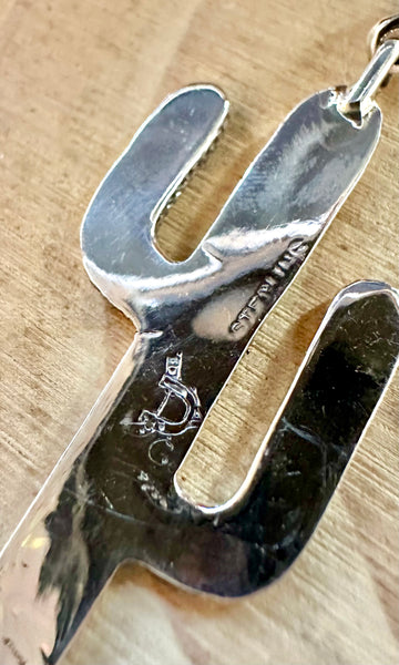 SILVER CACTUS DELIGHT Turquoise Stud Earrings