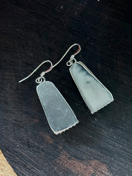 ONYX NIGHT Sterling Silver & Onyx Earrings Handcrafted Native Made