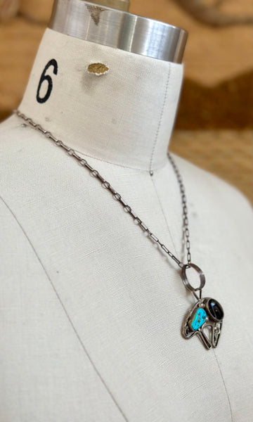 TURQUOISE BABY BEAR Onyx Necklace Pendant