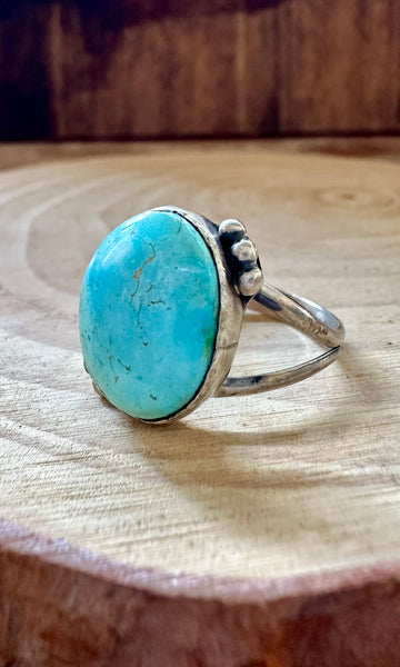 SKY BLUE D&D Sterling Silver and Turquoise Ring • Size 9