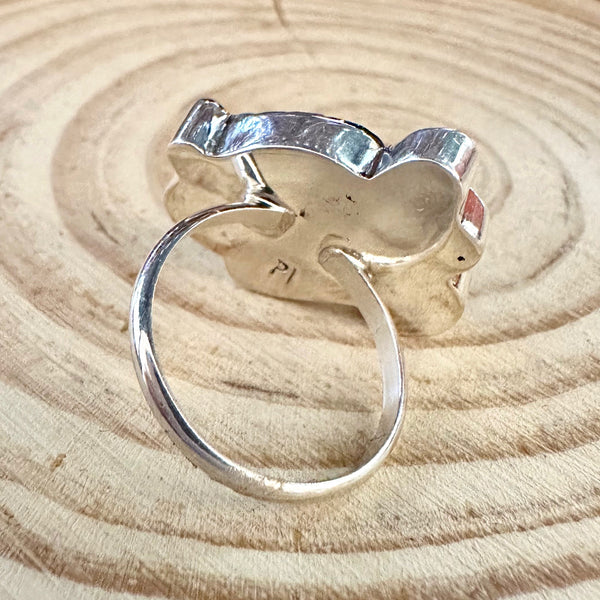 MINNIE MOUSE Paula Leekity Zuni Toons Sterling Silver Muli-Stone Inlay Ring • Size 6