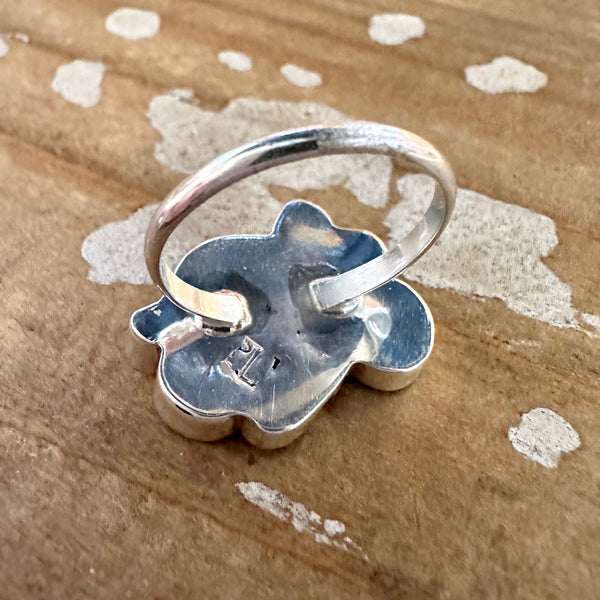 MINNIE MOUSE Paula Leekity Zuni Toons Sterling Silver Muli-Stone Inlay Ring • Size 6