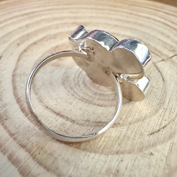 MICKEY MOUSE Paula Leekity Zuni Toons Sterling Silver Muli-Stone Inlay Ring • Sizes 7 1/4