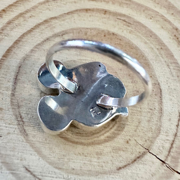 MICKEY MOUSE Paula Leekity Zuni Toons Sterling Silver Muli-Stone Inlay Ring • Sizes 7 1/4