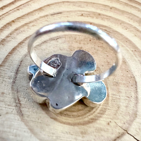 MICKEY MOUSE Paula Leekity Zuni Toons Sterling Silver Muli-Stone Inlay Ring • Sizes 7 1/4
