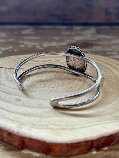 JASPER MEMORIES Sterling Silver & Red Jasper Cuff