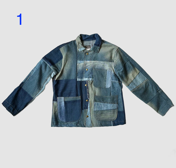 REPURPOSED PATCHWORK DENIM Chore Jackets • Mediums (2 available)