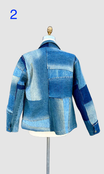 REPURPOSED PATCHWORK DENIM Chore Jackets • Mediums (2 available)