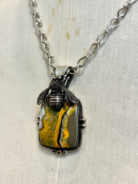 BUMBLEBEE MINE Taxco Jasper Necklace Pendant