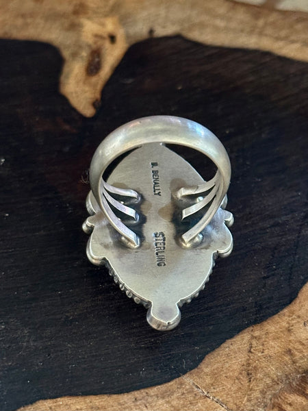 DANIEL BENALLY Jasper and Sterling Silver Statement Ring